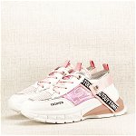 Sneakers alb cu roz Mara M4, SOFILINE