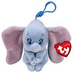 Elefantelul Dumbo - Disney, breloc plus cu sunete, 8.5 cm - Ty, Ty