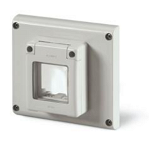 COVER WITH INSERT\nCOVER WITH INSERT EVOLUTION MODULES IP55 GREY EVOLUTION, Scame