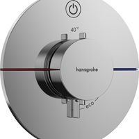 Baterie dus termostatata Hansgrohe ShowerSelect Comfort S On/Off cu montaj incastrat  necesita corp ingropat  crom, Hansgrohe