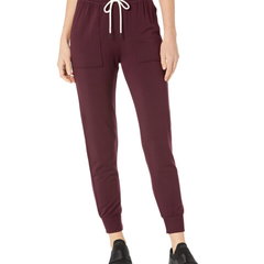 Imbracaminte Femei CARLOS by Carlos Santana Marlon Fleece Sweatpants Prune, CARLOS by Carlos Santana
