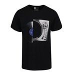 Tricou negru cu print Dedicated Stockholm Vinyl Split, Dedicated