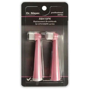 Rezerva periuta de dinti electrica Dr. Mayer RBH10PK, compatibila cu GTS1050, 2 buc (Roz)