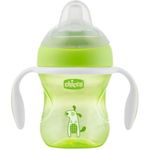 Chicco Transition Cup ceasca cu mânere Green 4 m+ 200 ml, Chicco