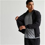 Bluză de trening respirantă Fitness cardio Negru bărbați, DOMYOS