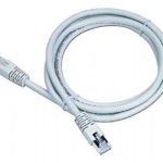 Cablu UTP Patch cord cat. 6, conectori 2x 8P8C, lungime cablu: 7.5m, ecranat, mufe turnate, bulk, Alb, GEMBIRD (PP6-7.5M), GEMBIRD