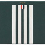 Thom Browne 4-Bar Document Holder DARK GREEN, Thom Browne