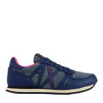 Micro suede and denim sneakers 40, Armani Exchange