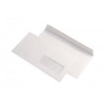 Plic DL (110 x 220mm), siliconic, alb, 80 g/mp, cu fereastra dreapta, 1000 buc./cutie, GPV