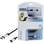 Cablu USB 2.0 A tata - Micro USB A tata 1.8m Konig, KONIG