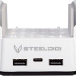 Statie multifunctionala pentru consola Xbox, SteelDigi, Alb