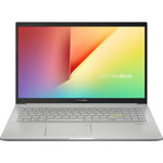 Laptop ASUS VivoBook 15 K513EA cu procesor Intel® Core™ i7-1165G7, 15.6", Full HD, 8GB, 512GB SSD, Intel Iris Xᵉ Graphics, No OS, Transparent Silver