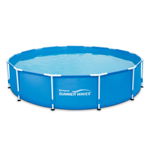 Piscina rotunda cu pompa cu filtru inclusa Summer Waves, diametru 366 cm, inaltime 76 cm, PVC/otel, albastru