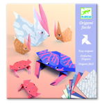 Set 24 hârtii origami cu instrucțiuni Djeco Family, Djeco