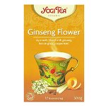 Yogi Tea Ginseng Flower, ceai ayurvedic cu flori de ginseng, lemon grass si menta, bio, 30,6 g