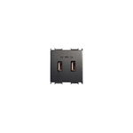 Priza USB 2M 2A 5V antracit Panasonic P-TO.USB.2M.AN, Panasonic