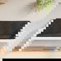 Perne banca de gradina 2buc., vidaXL,negru, 120x50x7cm, tesatura oxford