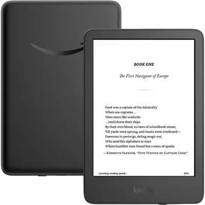 KINDLE E-Book Amazon Kindle 2024 (B0CNV9F72P) cu Ecran Tactil 6, 16GB, Wi-F,  Negru, KINDLE