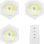 Set 3 Lampi Hexagonale LED Cob cu telecomanda si Butoane individuale, GAVE