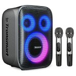 Boxa Portabila Tronsmart Halo 200 Karaoke Bluetooth Speaker, Black, 120W, 2 microfoane, IPX4 Waterproof, Autonomie 18 ore, Tronsmart