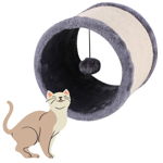 Jucarie pisici tunel cu sisal ascutit gheare, 23x21 cm, Happymax