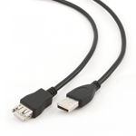 Cablu prelungitor usb 2.0 spacer - 1.8m, negru (spc-usb-amaf6)