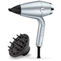 Uscator De Par Babyliss Hydro-Fusion Cu Tehnologie Plasma Ionica Avansata, D773De, Albastru Gheata