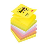 Post-it Post-it Super Sticky (6820-SS), 76x76mm, 75 de cărți, pachet multiplu, culori asortate, Post-it