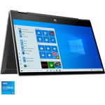 Laptop 2 in 1 HP Pavilion x360 14-dw1027na cu procesor Intel® Core™ i5-1135G7 pana la 4.20 GHz, 14", Full HD, 8GB, 512GB SSD, Intel® Iris® Xᵉ Graphics, Windows 10 Home, Argint natural