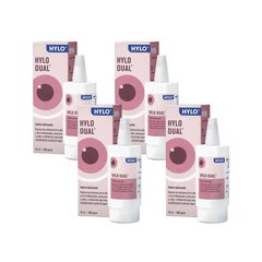 Hylo Dual picături pentru ochi 10 ml, pachet de 4,
