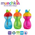 Munchkin - Cana cu pai Flip Click Lock 12L+  Albastru