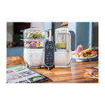 Robot multifunctional 5 in 1 Babymoov Nutribaby (+) Industrial Grey A001124, 500 W, 1500 mL Gatit, 700 mL Blender (Gri), Babymoov