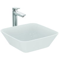 Lavoar pe blat, Ideal Standard, Connect Air, ceramica, alb lucios, 40x40x13.5cm