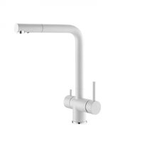 Baterie bucătărie înaltă ALVEUS Aquila, 3 căi, alb