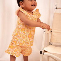 Coccodrillo pantaloni scurti bebe culoarea portocaliu, modelator, Coccodrillo