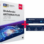 Bitdefender Antivirus Plus 2018, 1 PC, 1 an + 1 Acronis, 1 PC, 1 an