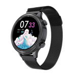 Ceas Smartwatch Dama Full Touch bratara magnetica Neagra Karen SWM3