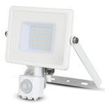 REFLECTOR LED SMD 30W 4000K IP44 CU SENZOR MISCARE - ALB, V-TAC