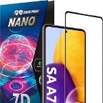 Crong Crong 7D Nano Flexible Glass - Sticlă hibridă 9H care nu poate fi spartă pentru întregul ecran Samsung Galaxy A72, Crong