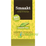 Ceai verde cu ghimbir si lamaie, eco-bio, 20plicuri - Smaakt, SMAAKT