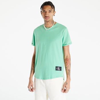 Calvin Klein Jeans Badge Turn Up Short Sleeve Tee Neptunes Wave, Calvin Klein