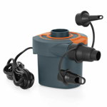 Pompa electrica de umflat, Bestway, 110W, 3 capuri interschimbabile, pentru piscine, saltele, jucarii, Neagra, Bestway