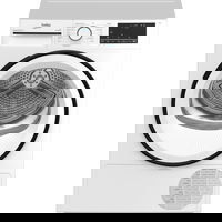 Uscator de rufe Beko B3T43230, Pompa de caldura, 9 kg, 15 programe, Clasa E, RecycledDry, Motor ProSmart Inverter, OptiSense, Aquawave, Hygienic Refresh (Alb), Beko