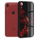 Husa cu spate din sticla Techsuit - Glaze Series - iPhone XR - Red Nebula