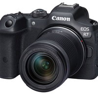 Aparat Foto Mirrorless Canon EOS R7, 32.5 Mpx, Filmare 4k, procesor DIGIC X, Wi-Fi + RF-S 18-150mm, F/3.5 – 6.3 + adaptor EF-EOS R (Negru), Canon
