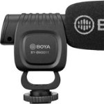 Microfon shotgun, Boya BY-BM3011, cardioid pentru DSLR si camere video, Boya