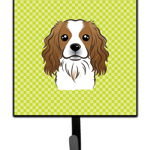 Caroline`s Treasures Tabla de dama Lime Green Cavalier Spaniel Lesa sau key holder Verde 7Hx4.25W, 