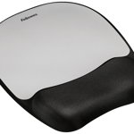 Mouse pad ergonomic, spuma, negru/gri, FELLOWES