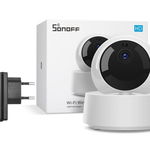 Camera IP Wireless Sonoff GK-200MP2-B, Full HD cu alimentator inclus 5V, GK-200MP2-B-5V, Sonoff