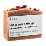 Sapun pentru pielea uscata cu unt de shea si macese, 130g, Sabio, Sabio